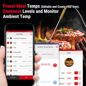 Termómetro Digital Inalámbrico <span class=keywords><strong>para</strong></span> Carne ThermoPro TP25 con 4 Sondas y Aplicación - Product Image 5