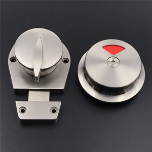 Serrure de cloison de toilettes publiques Aogo en acier inoxydable 304 avec indicateur - Product Image 3