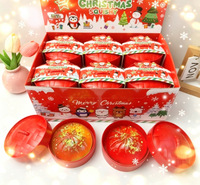 Jouet anti-stress en TPR en forme de chignon de Noël à rebond lent, cadeau promotionnel sensoriel à presser