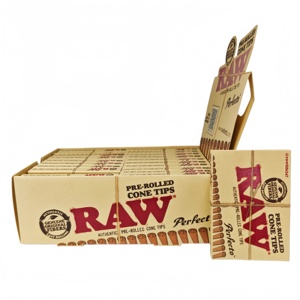 RAW Perfecto Cone Tips Authentic Original Fibers Paper Smoking Accessories 21capsules/<b>small</b> box 20small <b>boxes</b>/display <b>boxes</b> - Product Image 4