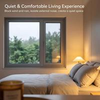 Ventanas Francesas Modernas con Marco de Aleación de Aluminio Insonorizadas, Doble Acristalamiento, Calidad Energy Star, Aislamiento Térmico