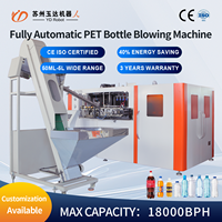 Máquina Sopladora de Botellas PET Automática de Alta Capacidad, 6 Cavidades, 9000 BPH, Equipo de Moldeo por Soplado para Plantas de Agua Mineral