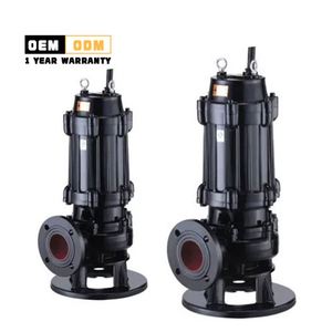 Bomba Sumergible para Aguas Residuales de Gran Diámetro, Bomba de Drenaje Sumergible de Hierro Fundido Antiobstrucción para Aguas Residuales Municipales - Product Image 1