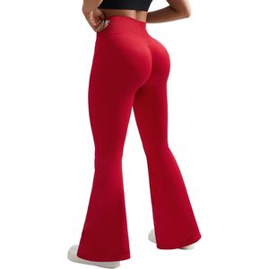 FOXA Fleece <b>Lined</b> Flare Leggings High Waisted Scrunch Butt Yoga <b>Pants</b> Women's Spandex Polyester - Product Image 1