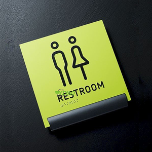 YIYAO-Placa de acrílico personalizable para apartamento, señal de placa de puerta con nombre braille para oficina y casa, para negocios - Product Image 4