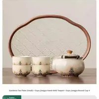 Service à thé Kung Fu en céramique Ru, théière et bol à thé anti-brûlure, design rétro de luxe léger, pour une personne, pour la maison