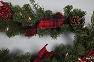 Guirnalda Artificial de Navidad con aguja de pino de mezcla de Pvc personalizada, guirnaldas navideñas artificiales de Pvc de 6 pies - Product Image 5