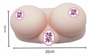 Yeni süper büyük meme silikon seks oyuncak erkekler için gerçek duygu büyük göğüsler yumuşak TPE malzeme vajina erkek mastürbasyon modeli - Product Image 4
