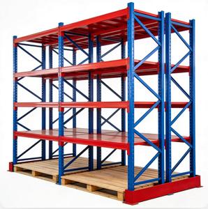 نظام رفوف فولاذية عالية السعة مع مشابك قفل قوية، إطار مستقر للمصانع الصناعية وتخزين المستودعات - Product Image 1