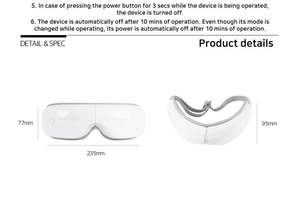 HZ-QNA-3 Preço barato Atacado Eye Care Therapy Instrument Smart Air Pressure Aquecimento Olhos Massagem Equipamentos - Product Image 5