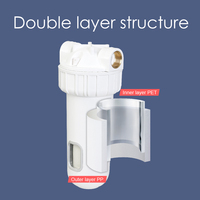 Pré-filtre à eau à boîtier facile pour l'eau potable filtrée avec bidon de robinet et système de raccords de purificateur sous l'évier