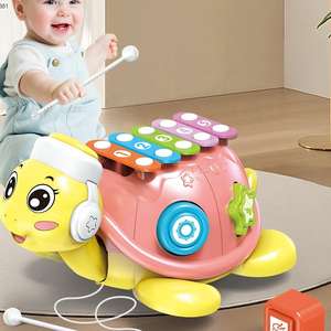 Bébé Montgeometric Formes Assorties Développement Sensoriel Jouet Dessin Animé <span class=keywords><strong>Tortue</strong></span> Piano Musique Éducative Jouets pour Enfants - Product Image 4