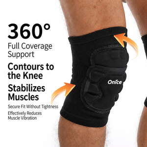 Ginocchiera Sportiva Elastica Unisex, Supporto Protettivo per <span class=keywords><strong>Rotula</strong></span>, Antiscivolo, Traspirante, con Cuscinetto a Nido d'Ape - Product Image 6