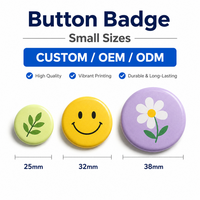 Épingle à bouton personnalisée Cuisson logo personnalisé Épingle en métal logo 37mm Épingles à bouton de décoration de sac rond coloré personnalisées