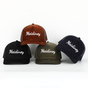 도매 맞춤 고품질 5 패널 무지 성인 자수 로고 메쉬 트러커 캡 고라스, 코듀로이 트러커 모자 - Product Image 2