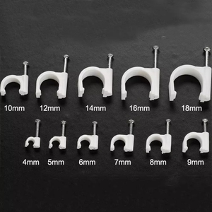 SUPOELE 8mm Verzinkte Stahl-Elektrokabelzubehör Flache Nagelclips Wandkabelclips - Product Image 5