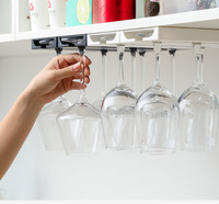Besafe sous armoire verres à pied porte-verre à vin support lunettes stockage suspendu organisateur pour Bar cuisine