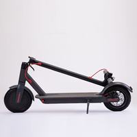 Trottinette électrique pliable pour adultes en alliage d'aluminium imperméable avec batterie au lithium 36V 7.8Ah 350W et lumières LED