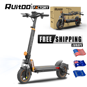 Scooter Ruitoo Eu Warehouse Rt6 con Luces LED 48v Plegable Todoterreno para Adultos Scooters Rt6 - Product Image 1
