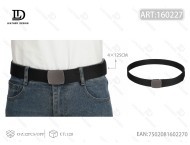 Cinturón Tejido para Hombre de 4.0 cm x 125 cm con Hebilla de Hierro Negra para Uso Casual - Product Image 1