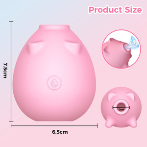 Nuevo Juguete Sexual Femenino Creativo con Diseño de Dibujos Animados, Recargable por USB, 10 Frecuencias de Vibración, con Diseño de Cerditos que Chupan un Huevo Saltarín - Product Image 3