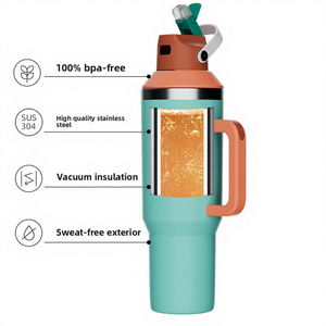 40oz Vakuumisolierter Edelstahl-Autobecher-Adapter mit Individuellem Logo, Geschäftsgeschenk-Becher im Modernen Minimalismus-Design - Product Image 2