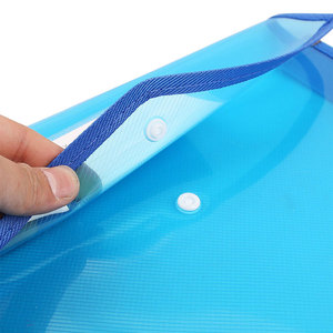 Becol bán buôn nhãn Túi Snap nút A4 phong bì mở rộng tập tin ví nhựa đầy màu sắc tập tin thư mục cho đa sử dụng - Product Image 2