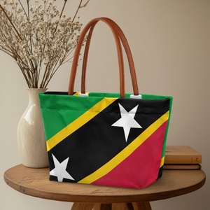 Borsa a Tracolla Casual da Donna in Poliestere, con Motivo Artistico Accattivante di Saint Kitts e Nevis per Uso Quotidiano - Product Image 2