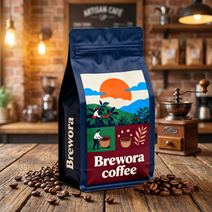 Imballaggio per Caffè di Alta Qualità in Alluminio Laminato con Stampa Personalizzata, Vendita Diretta dalla Fabbrica per Uso Alimentare <span class=keywords><strong>e</strong></span> Industriale - Product Image 1