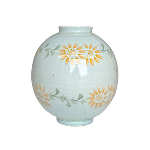 Jarrón de Porcelana Art Deco <span class=keywords><strong>con</strong></span> Diseño de Girasol Pintado a Mano en Color Celadón, Ecológico, Resistente a Altas Temperaturas, Decoración para el Hogar - Product Image 1