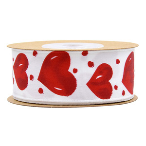 In ấn tình yêu <span class=keywords><strong>Ribbon</strong></span> Valentine của ngày trang trí đám cưới <span class=keywords><strong>Ribbon</strong></span> tim <span class=keywords><strong>TIE</strong></span> <span class=keywords><strong>DYE</strong></span> 5 mét - Product Image 1