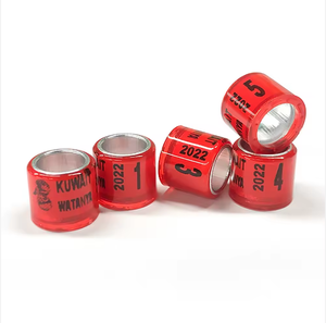 Anneau de pied de Pigeon multicolore d'ordre mixte avec des boucles d'oreilles de mot Anneau d'oiseau durable Racing <span class=keywords><strong>Bird</strong></span> // - Product Image 4