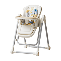 Chaise haute pliable 3 en 1 moderne pour bébé, hauteur réglable, inclinable, siège d'alimentation portable pour tout-petit, pour la cuisine
