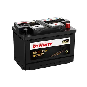 Free Maintenance 6-QTF-70 H6 Lead Acid Battery 12V 70Ah Agm Auto Car Batteries