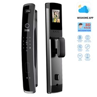 Fabrikantprijs Volledig Automatisch Digitaal Slot Wifi Camera 3D Gezichtsherkenning Biometrische Vingerafdruk Slimme Deurslot