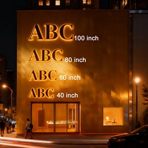 Letrero LED Luminoso de Acrílico con Logotipo Personalizado, Letrero LED 3D Grande para Exteriores, Logotipo de Acrílico con Retroiluminación LED - Product Image 6