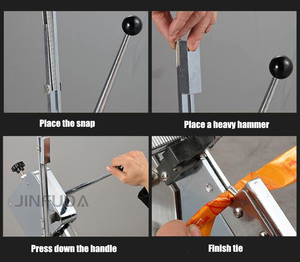 Machine manuelle de clipage de saucisses en U pour la transformation des aliments surgelés, la fermeture des sacs de <span class=keywords><strong>jambon</strong></span> et de produits alimentaires, et le nouage des sacs de champignons - Product Image 4