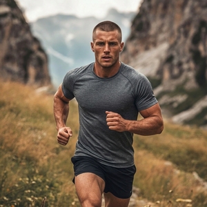 MereSports Magliette in <span class=keywords><strong>Lana</strong></span> Merino 100% Organica di Alta Qualità, Leggere e Morbide, per <span class=keywords><strong>Uomo</strong></span>, per Palestra, Sport e Attività all'Aperto - Product Image 2