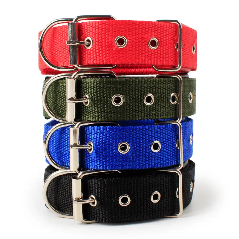 Kleine Grote Honden Puppy Pet Accessoires Lederen Halsband Voor Honden Golden Retriever Husky Nek Verstelbare Nylon Band Hond Halsband