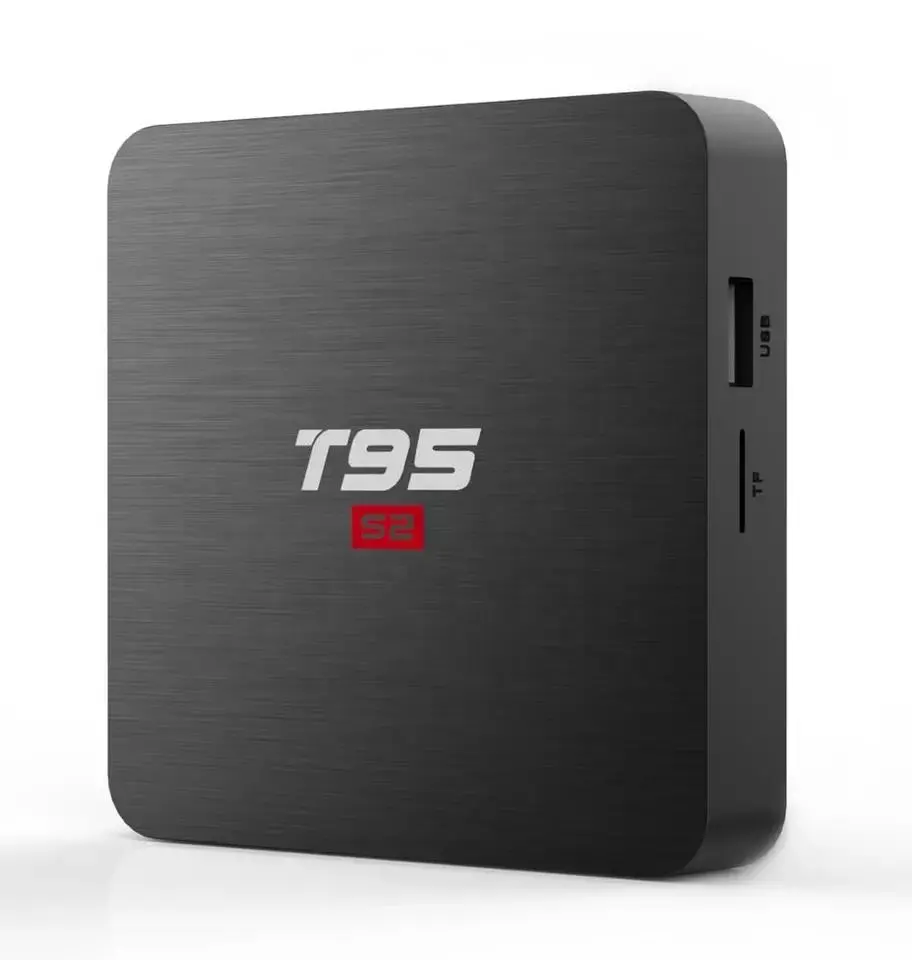 Factory T95 S2 Smart Set Top Box Amlogic S905W TV BOX Quad-core Android7.1 OS Full Movie Download HD 1080P Media Player Box