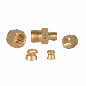 ข้อต่อทองเหลืองแบบตรง ROKE ขนาด 3-25 มม. สำหรับเชื่อมต่อท่อแก๊สและของเหลว - Product Image 5