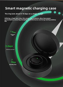 Anneau intelligent léger en alliage de titane pour hommes, moniteur de santé pour la natation, les sports et la remise en forme, longue durée de vie de la batterie, sans frais d'abonnement - Product Image 4