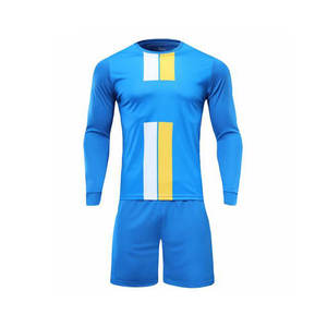 Оптовая продажа, спортивная одежда, сублимационная футбольная майка с длинным рукавом - Product Image 4