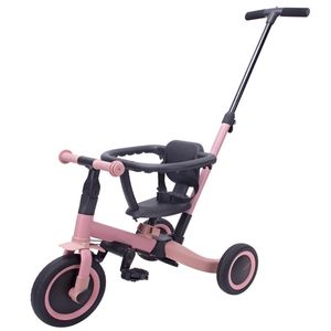 Meilleure vente Happy New 2025 4-en-1 5-pliable en plastique cadre en acier compétition bébé <span class=keywords><strong>tricycle</strong></span> pour bébé fille et bébé garçon - Product Image 3