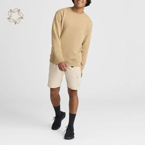 Hemp Bambu Terry Camisola Cânhamo Sustentável Crewneck Eco Friendly Pullover Camisola dos homens Roupas Masculinas - Product Image 3