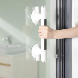 Barras de Seguridad para Baño, Manijas Antideslizantes para Puertas de Vidrio sin Taladrar, Manijas de Ventosa para Inodoro para Personas Mayores, Material Plástico - Product Image 3