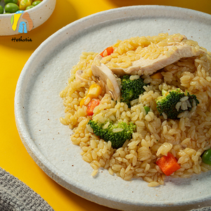 Riz de Konjac Shirataki Hethstia, faible en calories, sans sucre, sans matières grasses, 2,8 g de fibres alimentaires, certifié Halal, substitut de repas - Product Image 4