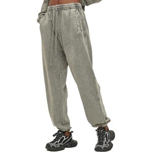 FOXA Pantalon de survêtement pour homme en coton avec taille élastique et cordon de serrage, avec poches, vêtements de sport pour la salle de gym - Product Image 1