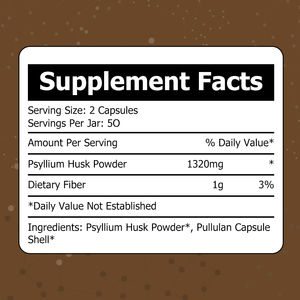Wholesale Custom Psyllium Husk Powder Capsules Nourish Gut Microbiome Healthcare Products Fiber <b>Supplement</b> - Product Image 2
