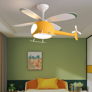 Lámpara de Techo con Ventilador de Avión, Lámpara de Techo para Habitación Infantil, Moderna y Sencilla, para Sala de Estar y Dormitorio - Product Image 2